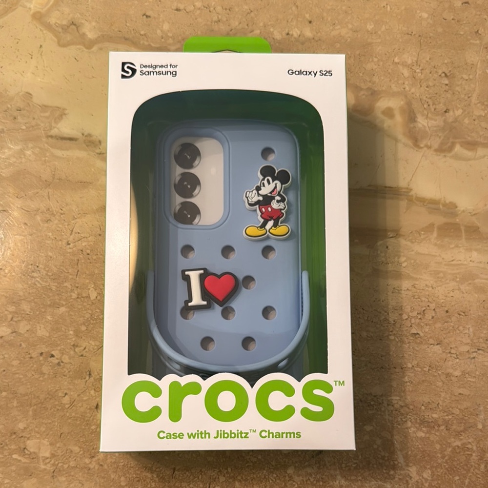 Samsung Galaxy S25 Blue crocs case